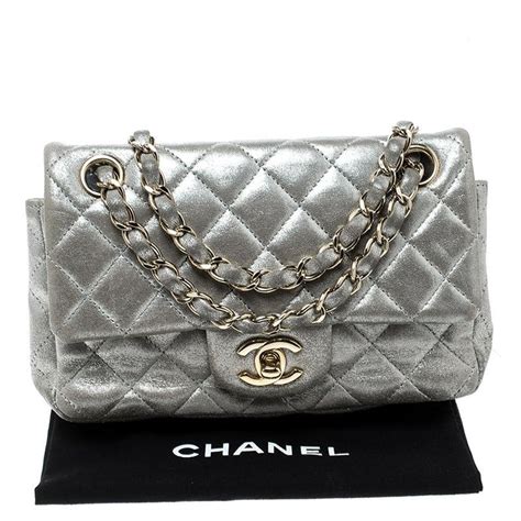 chanel bag silver hardware|chanel silver tone hardware handbags.